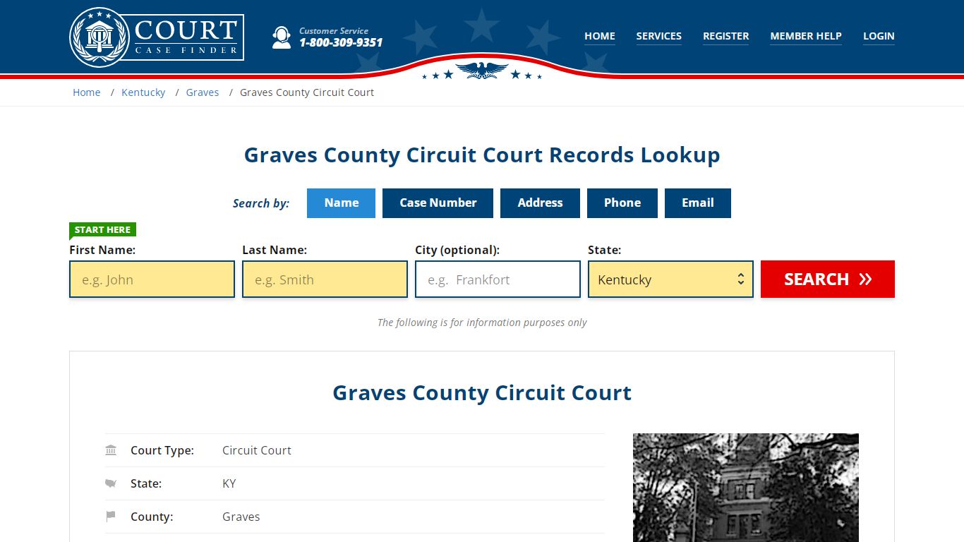 Graves County Circuit Court Records Lookup - CourtCaseFinder.com